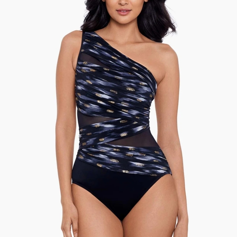 New!Miraclesuit Bronze Reign Jena One Piece Swimsuit‎